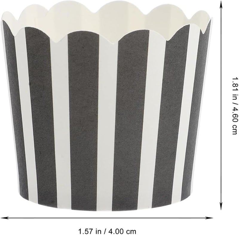 Mini Heat Resistant Paper Cupcake Liners Muffin Baking Cups 50pcs Disposable - Image 2